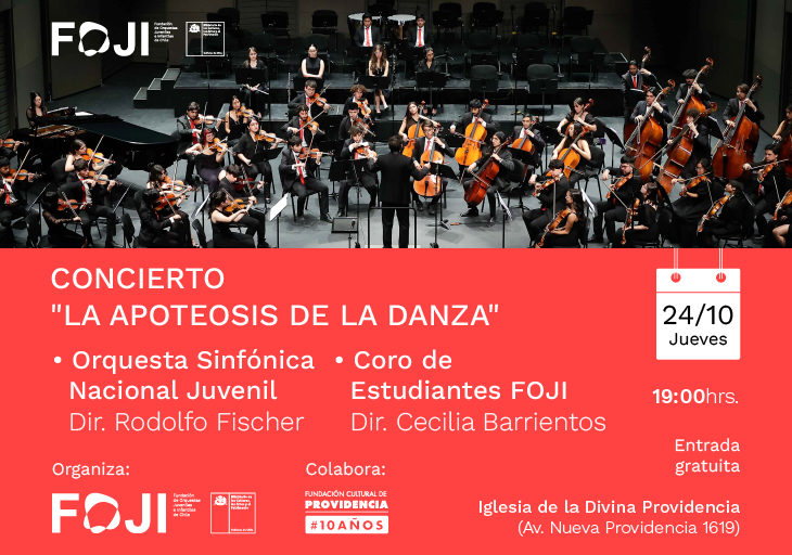 Afiche del evento "Concierto La Apoteosis de la Danza"