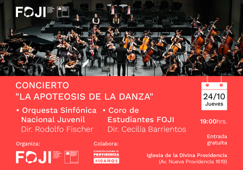 Afiche del evento "Concierto La Apoteosis de la Danza"