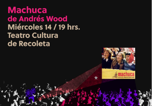 Afiche del evento "Ciclo de Cine:  50 películas x 50 años de memoria en Recoleta"