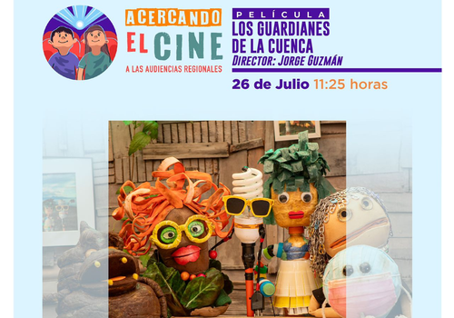 Afiche del evento "Acercando el cine Público escolar: Exhibición "Guardianes de la cuenca" en Copiapó"