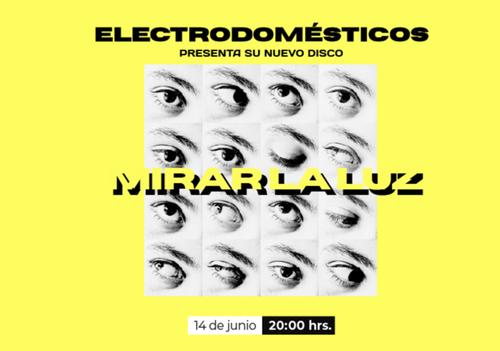 Afiche del evento "Electrodomésticos en el Teatro Biobío"
