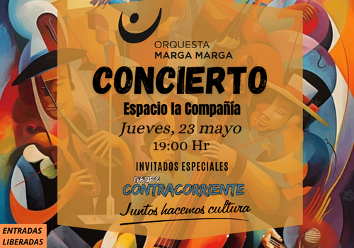 Afiche del evento "Concierto La cantata Latinoamérica Vive - Espacio la Compañía"