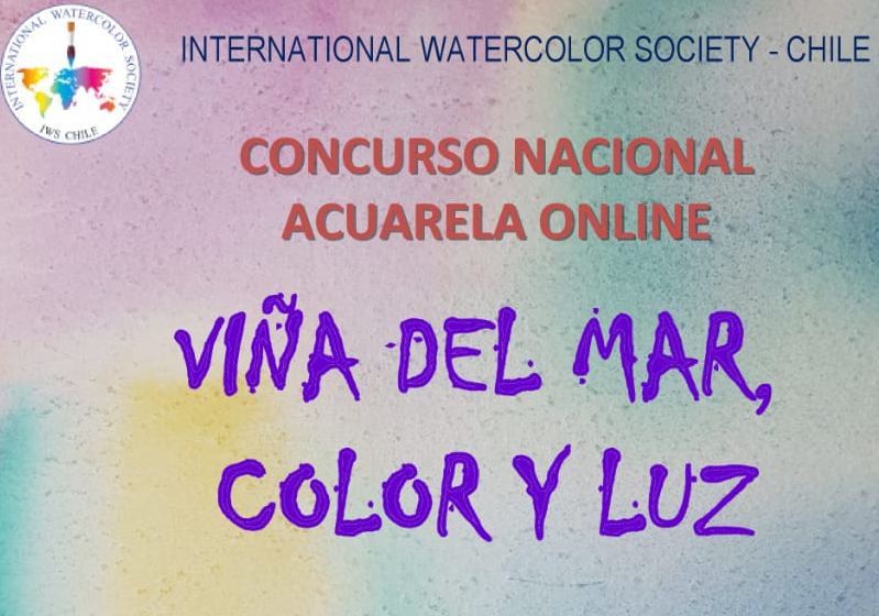 Afiche del evento "Primer Concurso de Acuarela Online a nivel nacional"