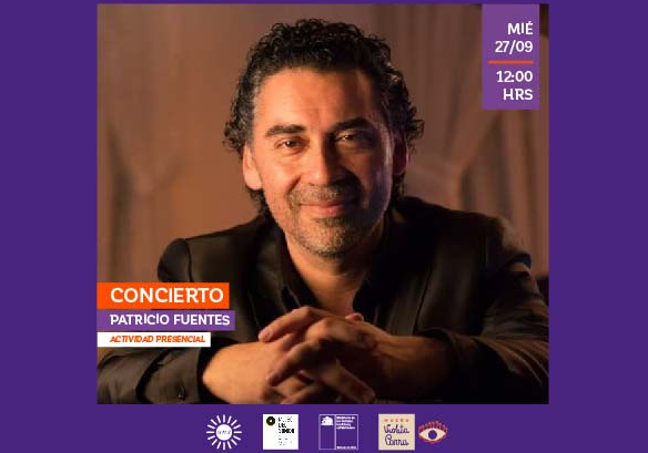 Afiche del evento "Concierto de Patricio Fuentes"