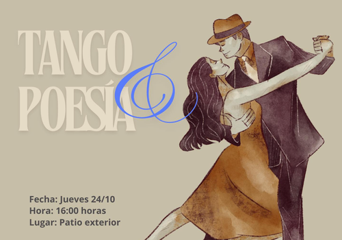 Afiche del evento "Tango & poesía"