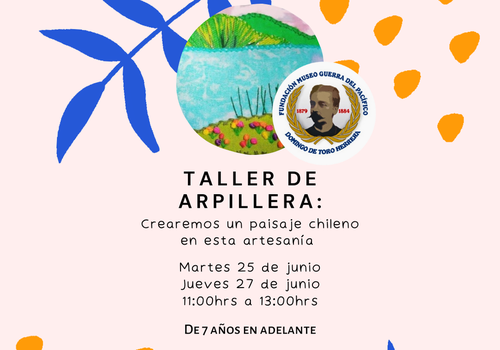 Afiche del evento "Taller Paisaje en Arpillera"