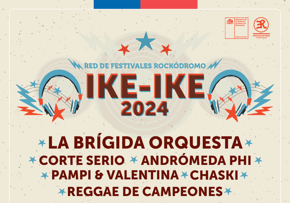 Afiche del evento "Festival IKE-IKE - Red de Festivales Rockódromo 2024"