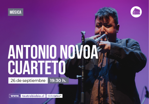 Afiche del evento "Antonio Novoa Cuarteto"