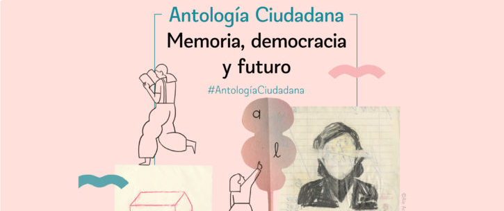 Afiche de "Descarga la Antología Ciudadana Memoria, democracia y futuro"