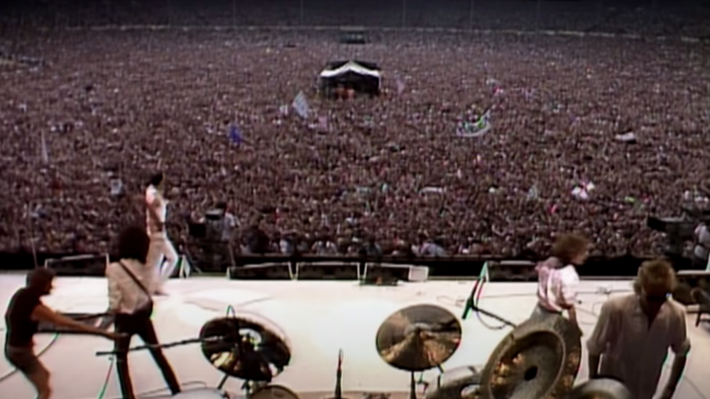 Afiche de "Día Mundial del Rock: revive los históricos recitales de Live Aid"