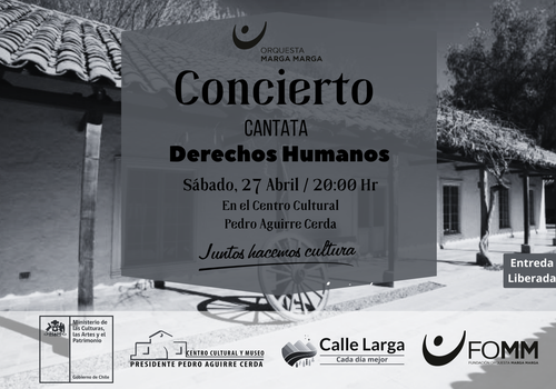 Afiche del evento "Concierto Orquesta Marga Marga en Calle Larga"