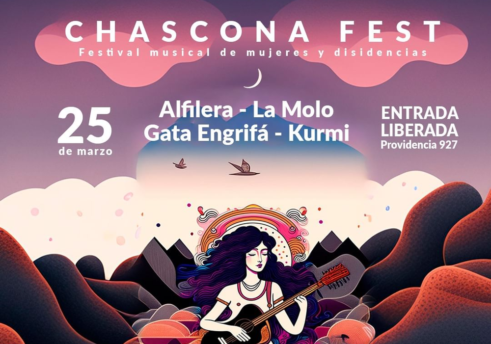Afiche del evento "Chascona Fest"