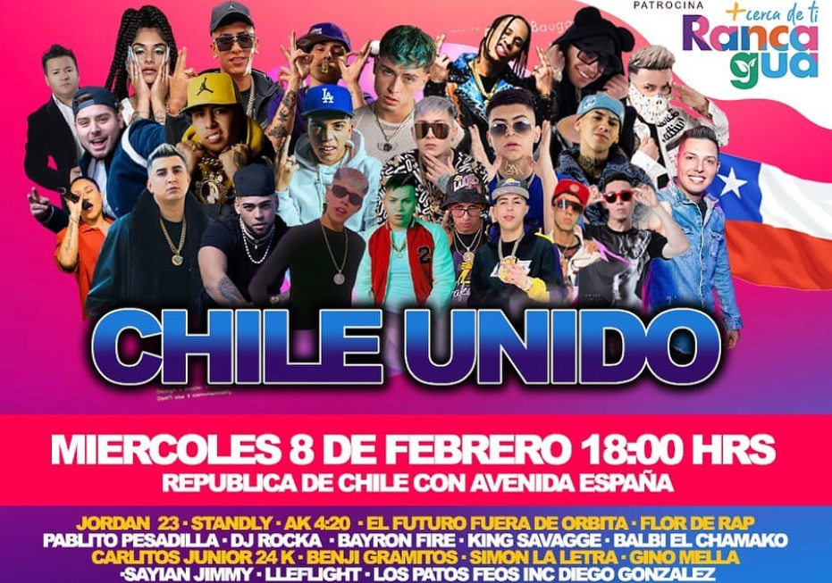 Afiche del evento "Concierto Solidario «Unidos por Chile»"