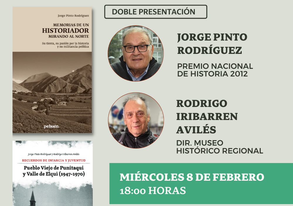 Afiche del evento "Jorge Pinto y Rodrigo Iribarren: Doble presentación"