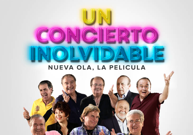 Afiche del evento "Un concierto inolvidable: Nueva Ola, la película en Quilpué"