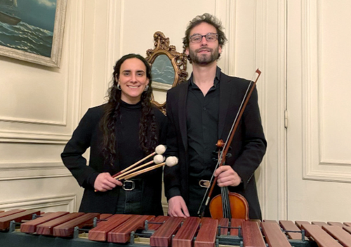 Afiche del evento "Alumni Música UC: Cuerdas y percusiones"
