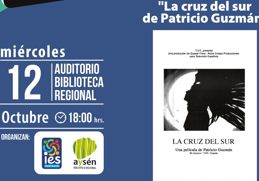 Afiche del evento "Cine Documental "La Cruz del Sur""