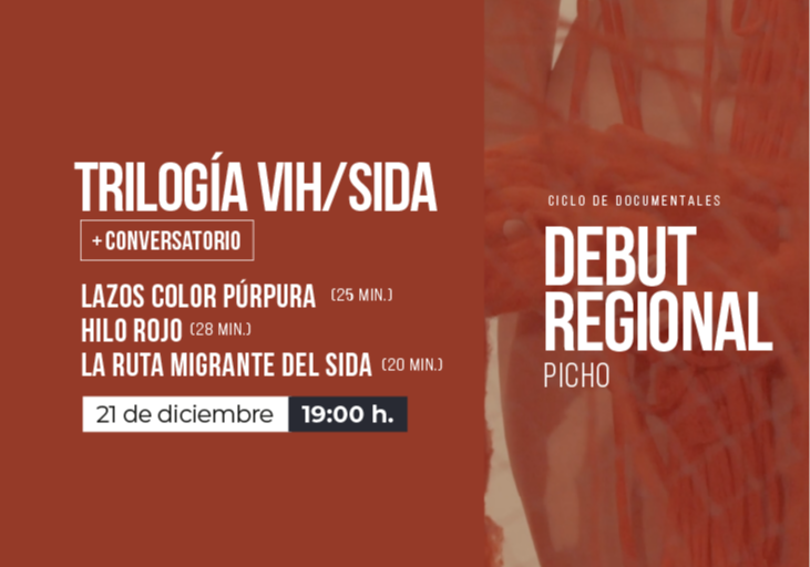 Afiche del evento "Trilogía VIH/SIDA"