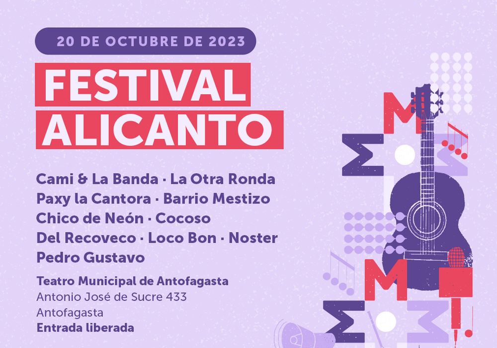 Afiche del evento "Festival Alicanto 2023"