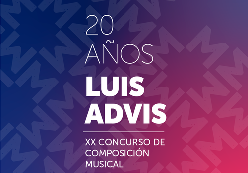 Afiche del evento "Finales XX Edición Concurso de Composición Musical Luis Advis"