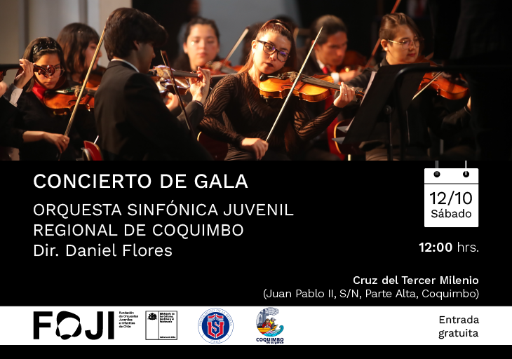 Afiche del evento "Concierto de Gala - Coquimbo"