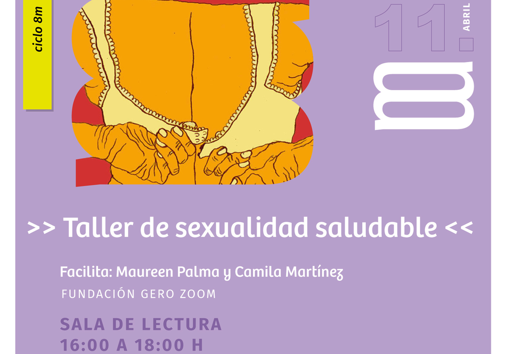 Afiche del evento "Taller de "Sexualidad saludable""