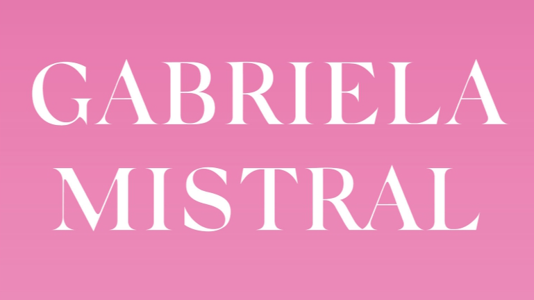 Afiche de "Descarga y disfruta de la Obra reunida de Gabriela Mistral"