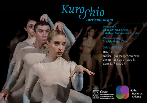 Afiche del evento "Ballet Nacional Chileno - CICLO 2 / Kuroshio (ESTRENO)"