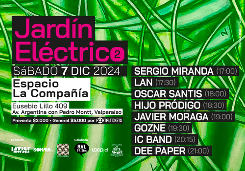 Afiche del evento "Jardín Eléctrico 2"