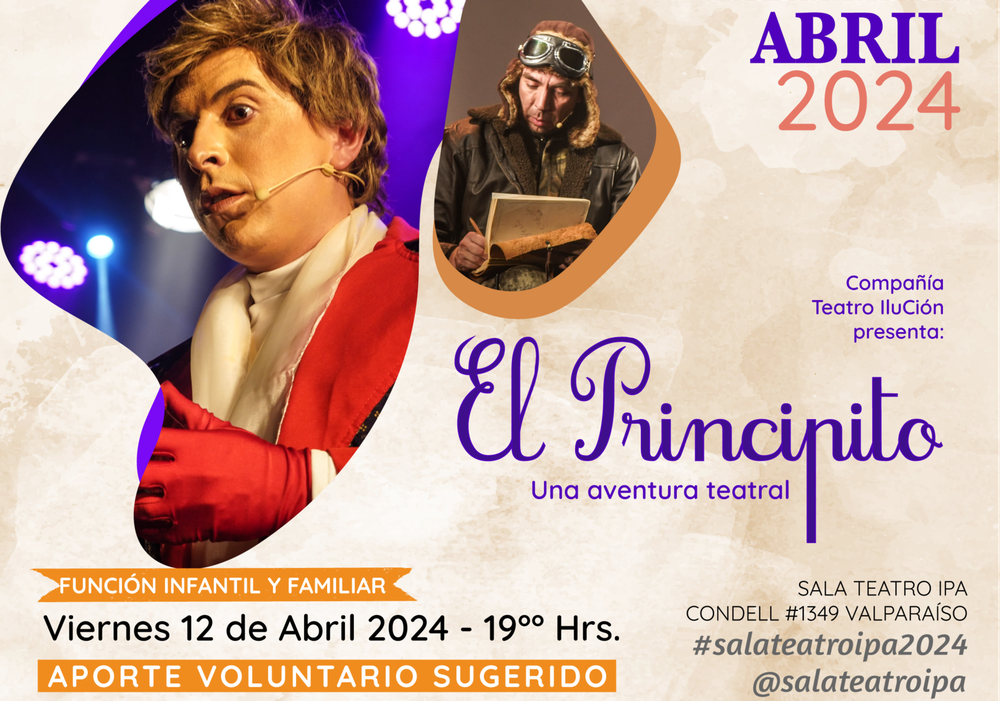 Afiche del evento "El Principito una aventura teatral - Función familiar"