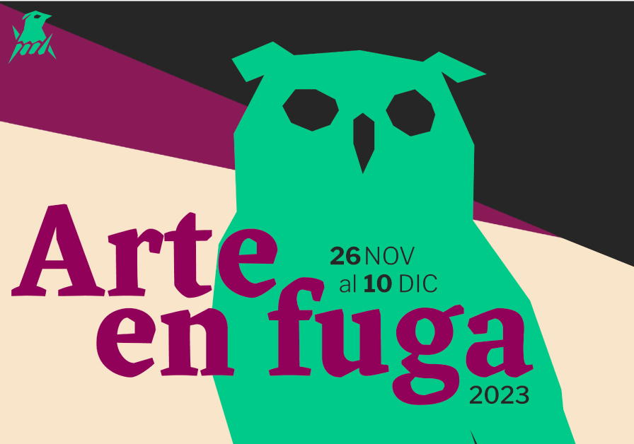 Afiche del evento "Encuentro Internacional de Arte en Cárceles "Arte en Fuga 2023""
