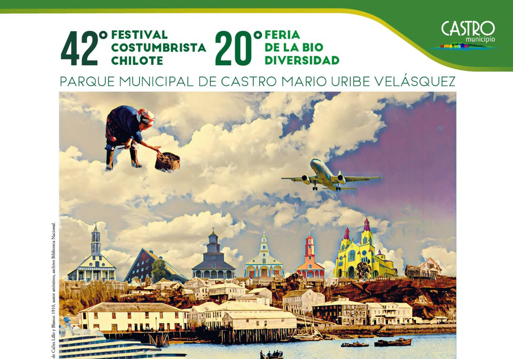 Afiche del evento "20ª Feria de la Biodiversidad y 42º Festival Costumbrista Chilote"