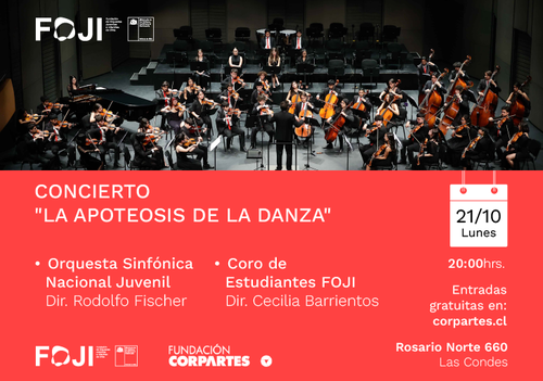 Afiche del evento "Concierto "La Apoteosis de la danza""