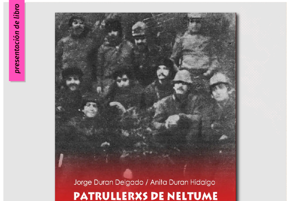 Afiche del evento "Presentación del libro "Patrullerxs de Neltume""