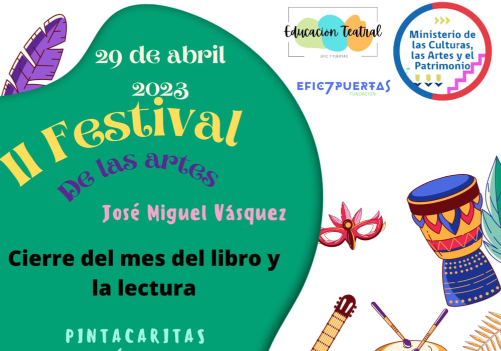 Afiche del evento "II Festival de las Artes José Miguel Vásquez"