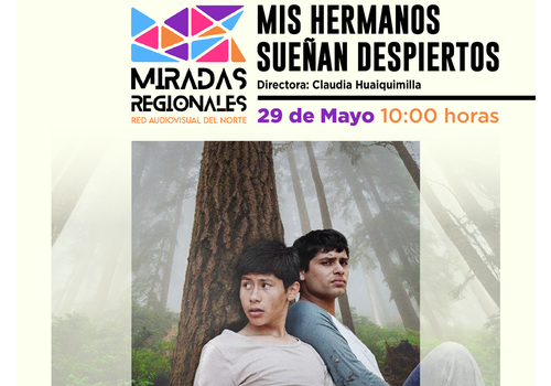 Afiche del evento "Ciclo Miradas regionales: Exhibición: "Mis hermanos sueñan despiertos" en Arica"