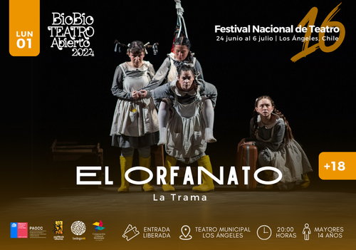 Afiche del evento "Festival Biobío Teatro Abierto: El orfanato"