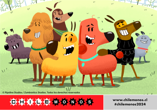 Afiche del evento "Mundoperro: de lo humano a lo perruno - 13º Festival Internacional de Animación Chilemonos"