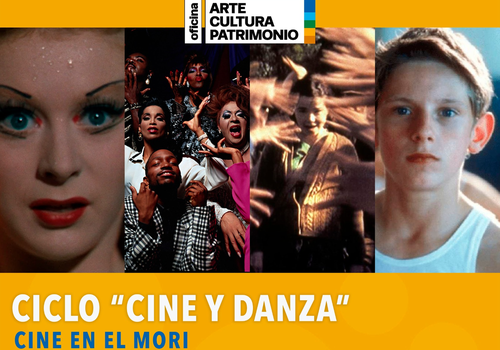 Afiche del evento "Ciclo Cine y danza en el Centro Cultural Camilo Mori"
