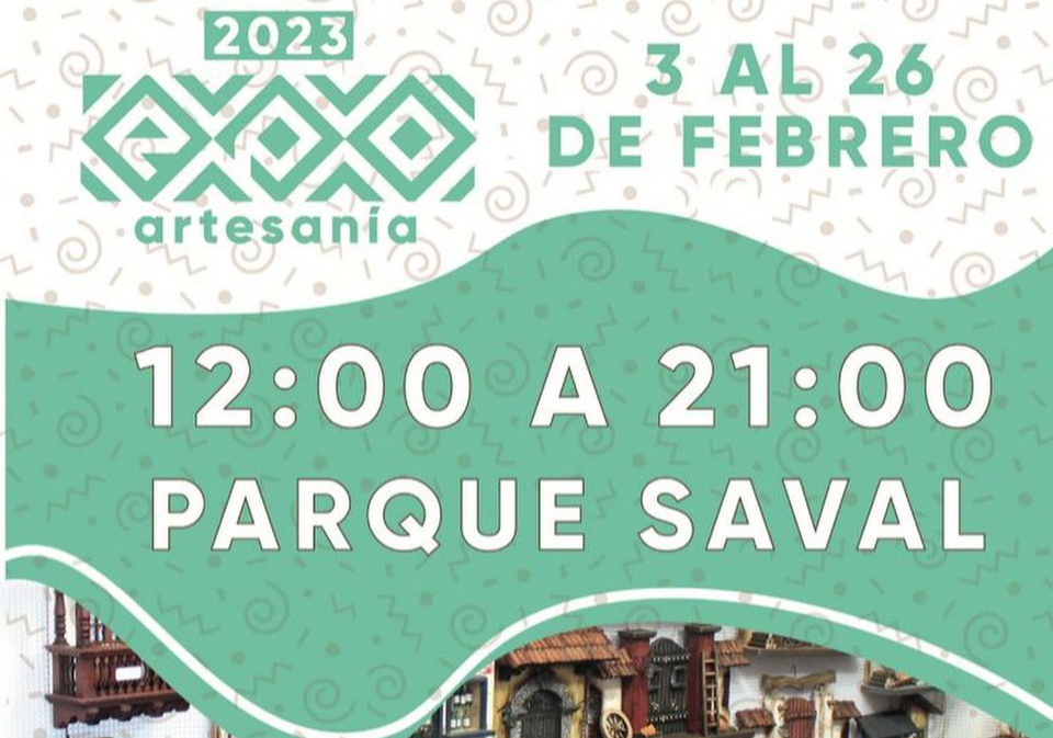 Afiche del evento "10ª Expo Artesanía en el Parque Saval de Valdivia"