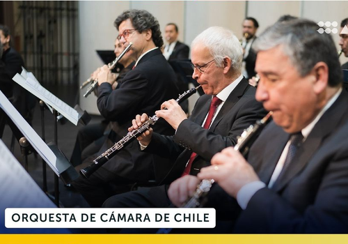 Afiche del evento "Rita, Orquesta de Cámara de Chile en La Unión"