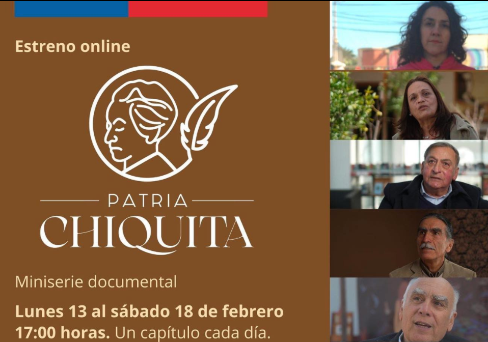 Afiche del evento "Estreno serie documental “Patria Chiquita”"