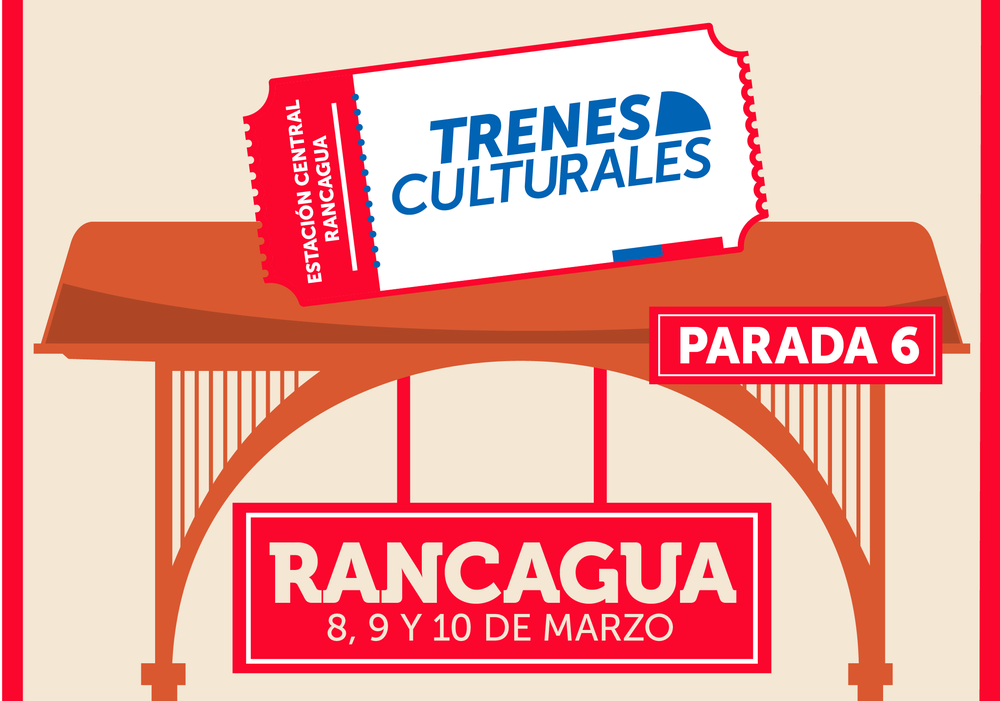 Afiche del evento "Trenes Culturales: Rancagua"
