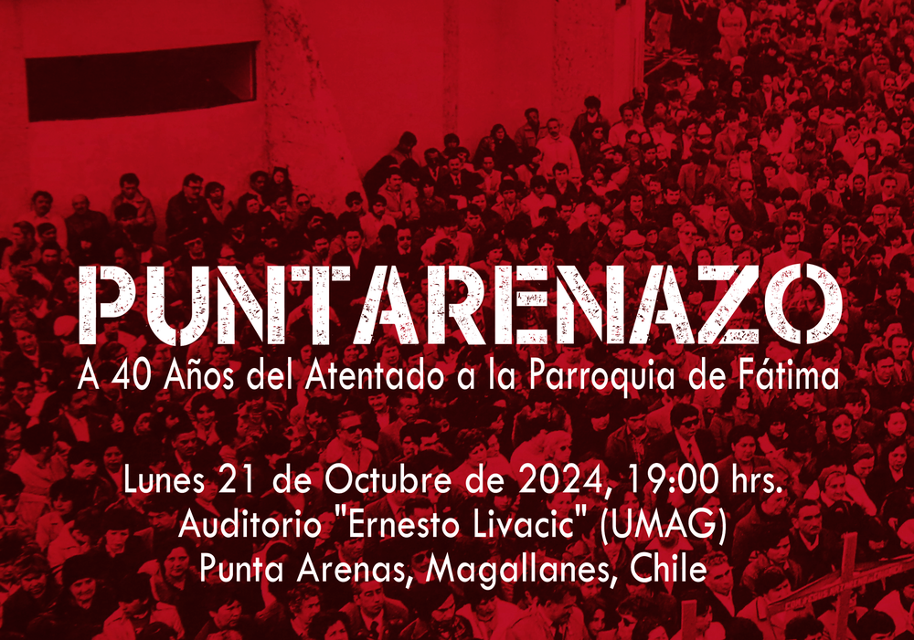 Afiche del evento "Puntarenazo a 40 años del Bombazo de Fátima"