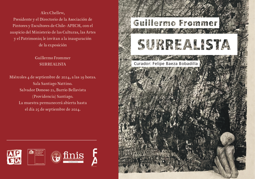 Afiche del evento "Guillermo Frommer surrealista"