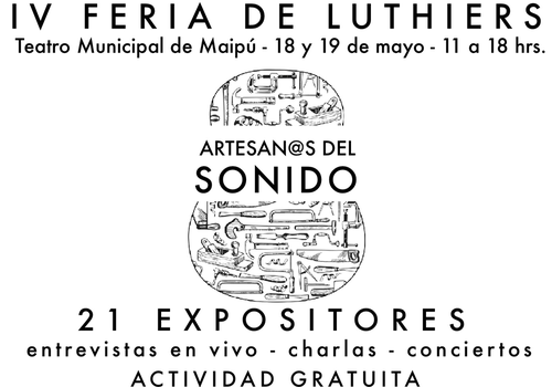 Afiche del evento "IV Feria de Luthiers Artesan@s del sonido"