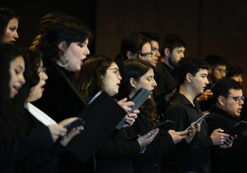 Afiche del evento "Música Sacra UC en La Anunciación: Coro de Estudiantes UC"