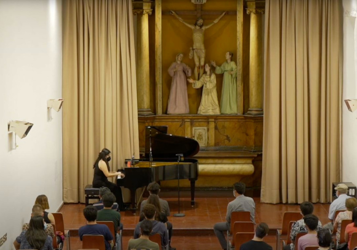 Afiche del evento "Música UC en Día de los Patrimonios: Recital de piano en Lo Contador"