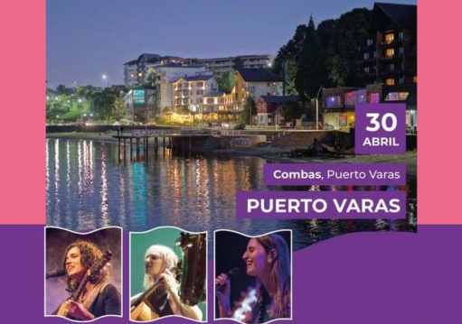 Afiche del evento "Cantoras por el Sur - Puerto Varas"