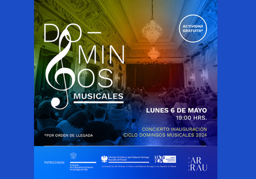 Afiche del evento "Domingos musicales"